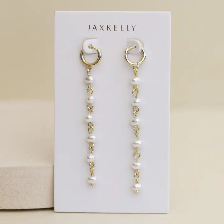 Multi Pearl Drop Earrings