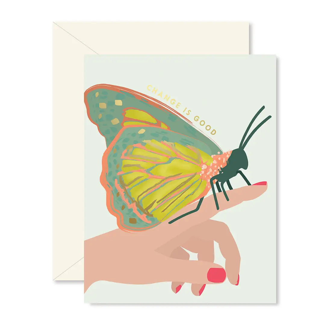 Butterfly Change Is Good Card