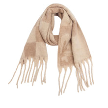 Load image into Gallery viewer, Soft Chunky Abstract Fleece Scarf with Tassel
