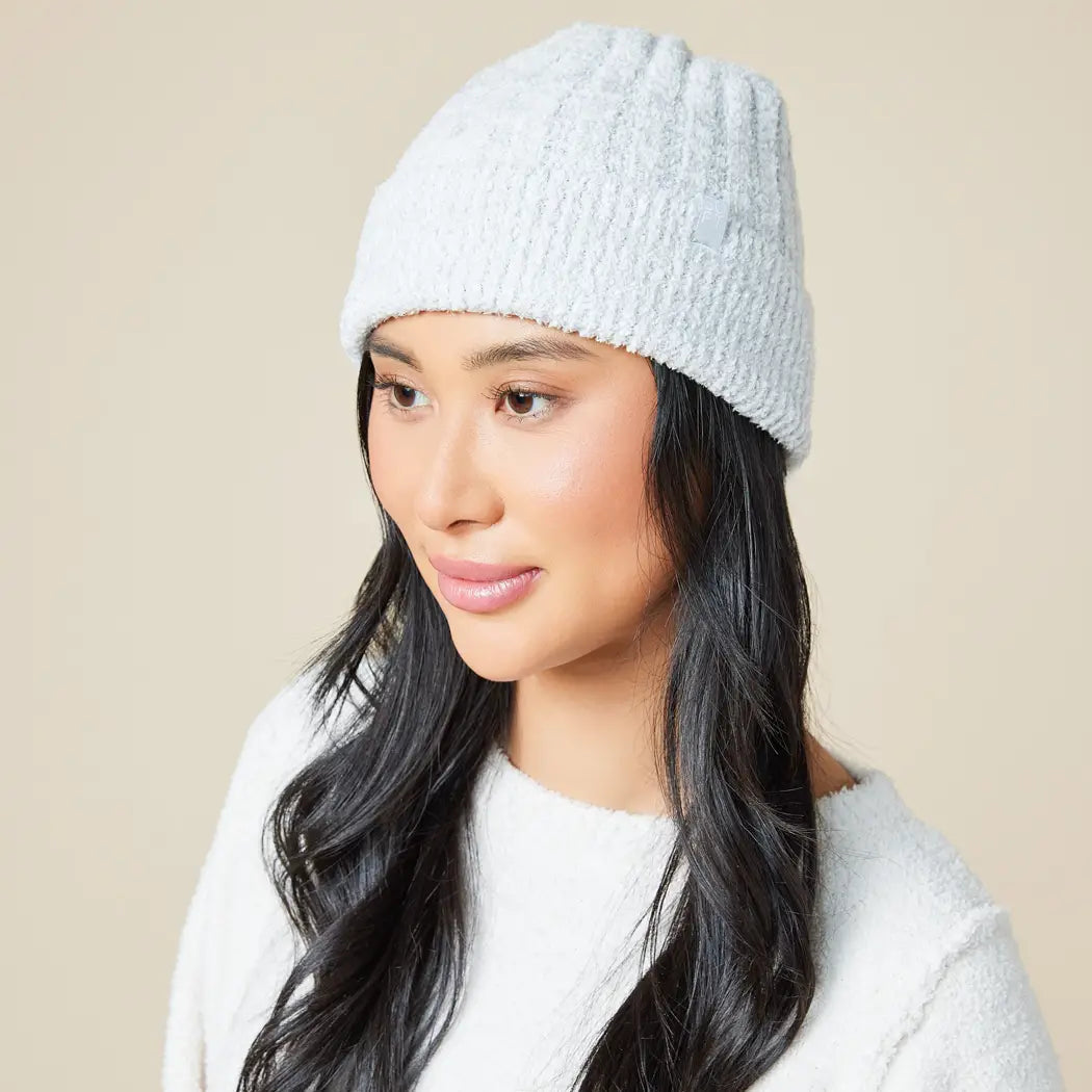 Chunky Rib Marshmallow Beanie