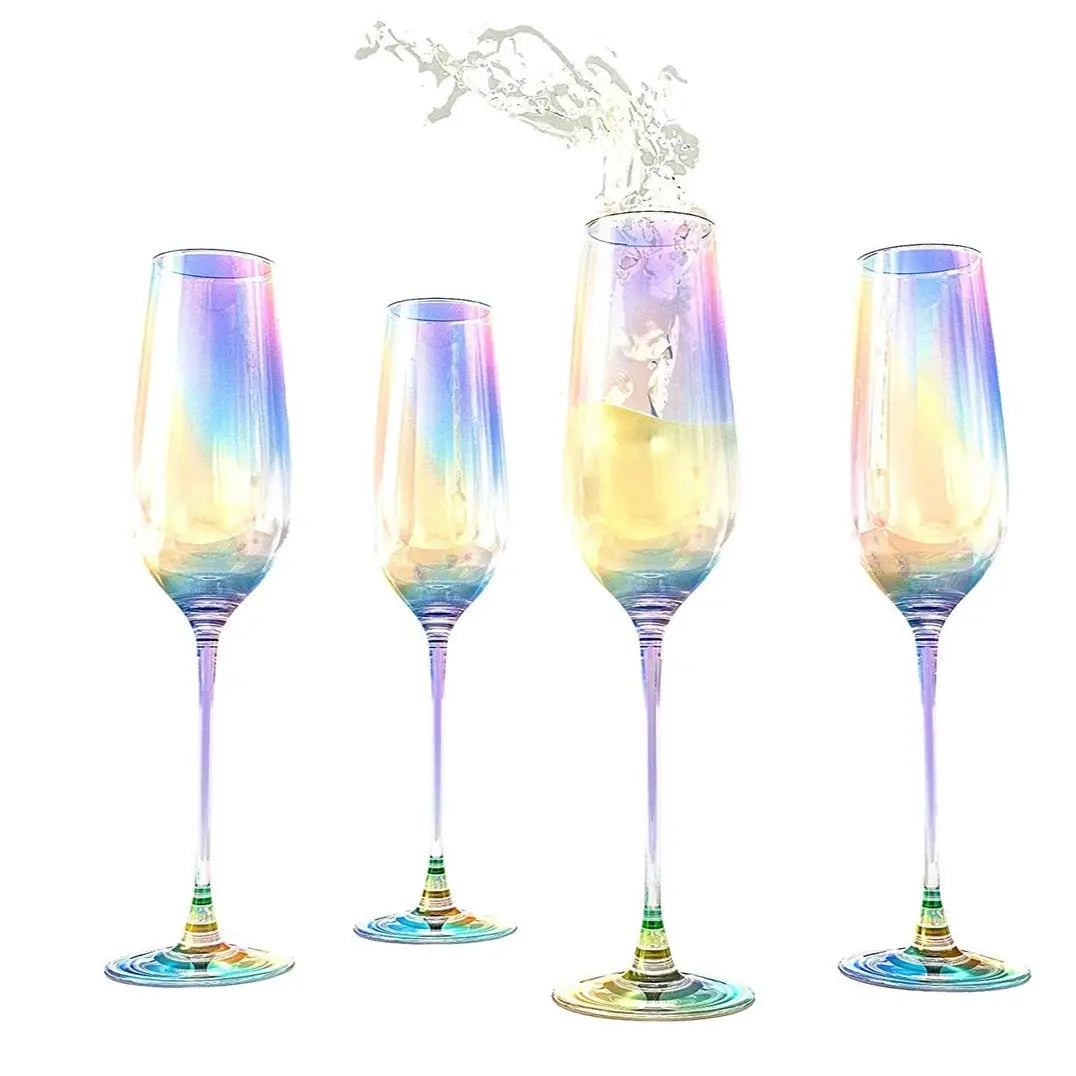 Iridescent Champagne Flutes - Set of 2