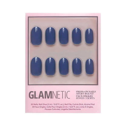 Regal Blue Press-On Nails