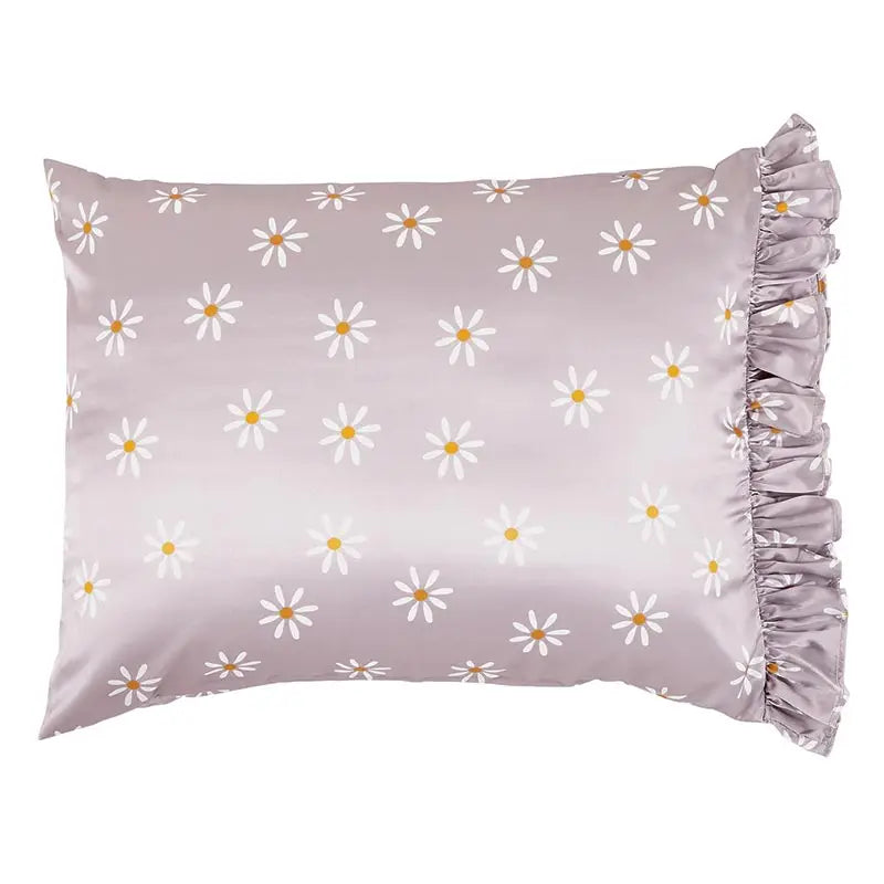 Daisy Ruffled Satin Pillowcase