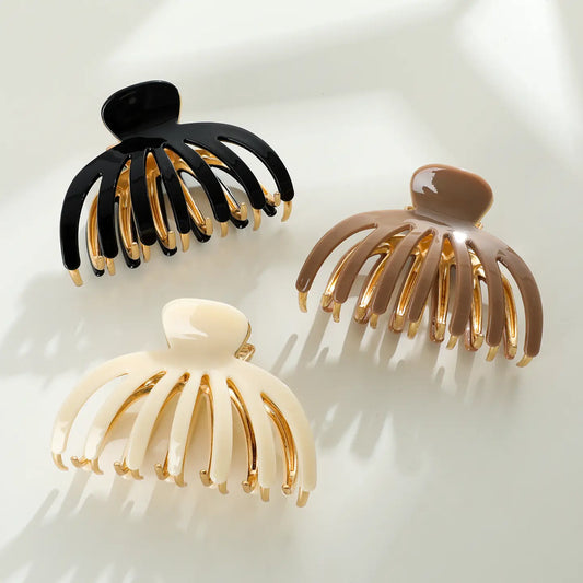 Hailey Gold Metal Octopus Hair Clip