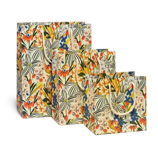 Striped Florals Gift Bag