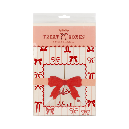 Red and Pink Bows Cookie Box