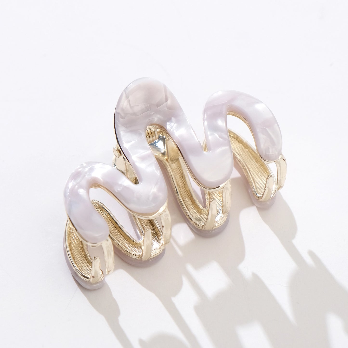 Willow Mini Coastal Squiggle Metal Claw Clip