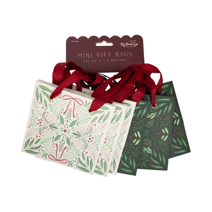 Folk Christmas Gift Bag Set