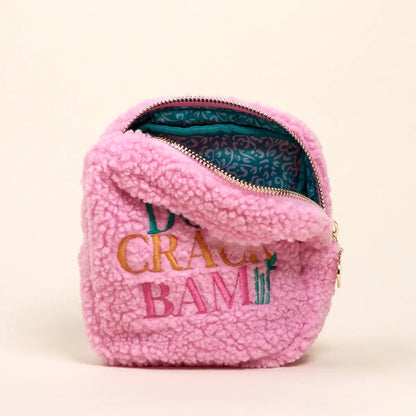 Dot Crack Bam Square Teddy Pouch