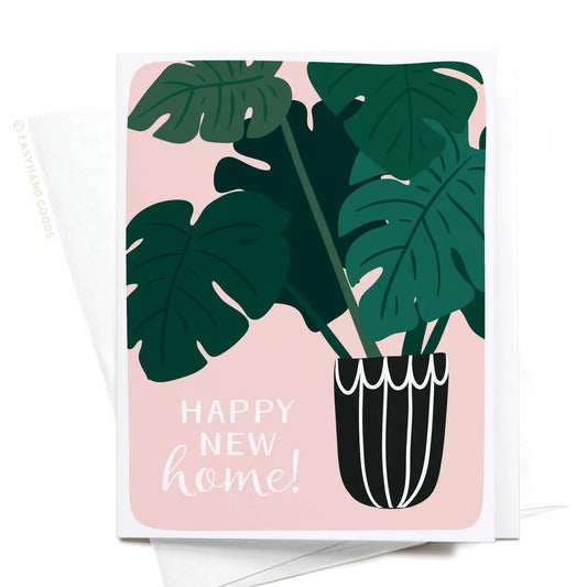 Happy New Home House Plant Card