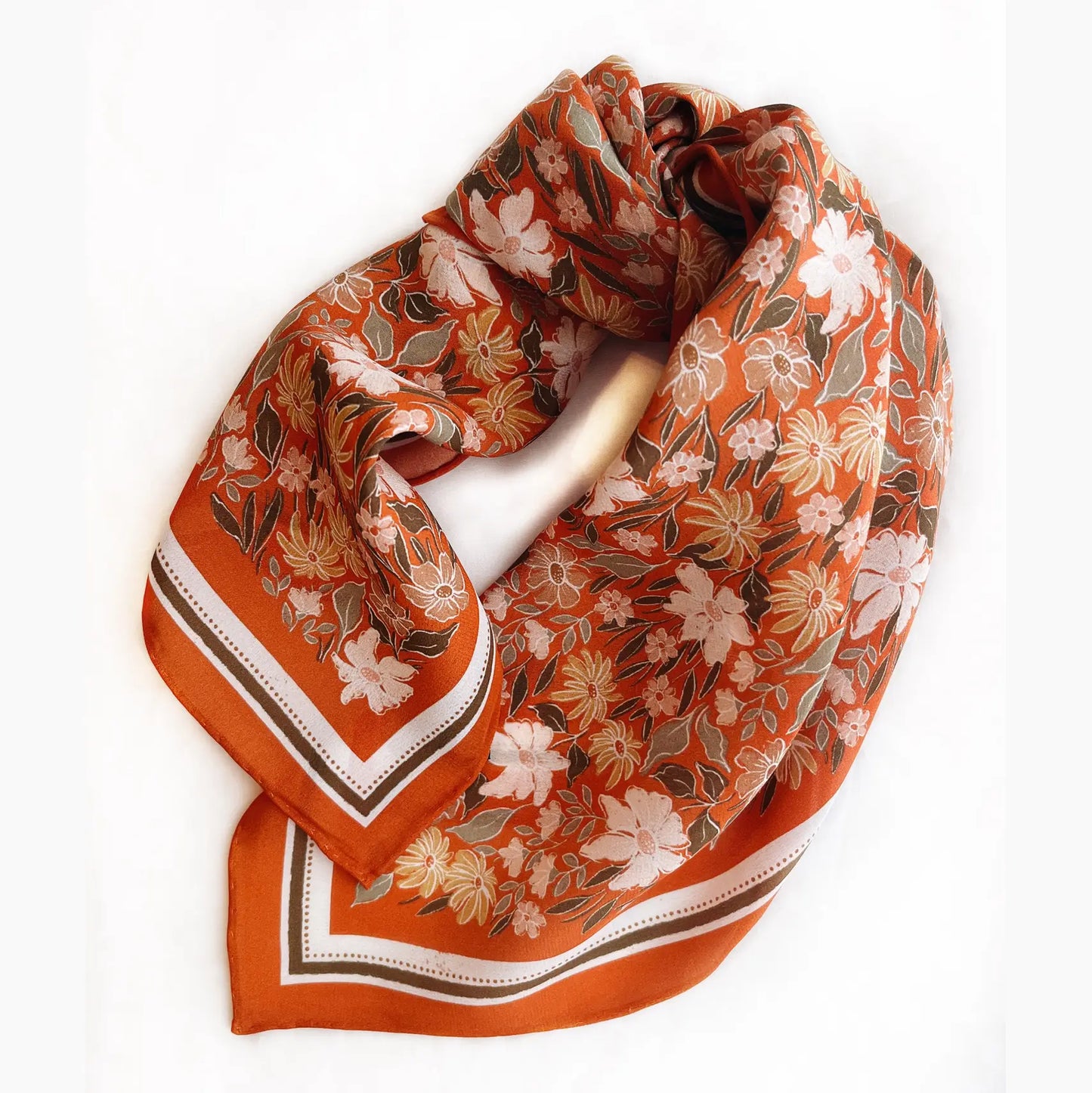 100% Silk Bandana Scarf