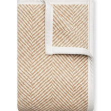 Load image into Gallery viewer, Chappywrap Harborview Herringbone Tan Blanket
