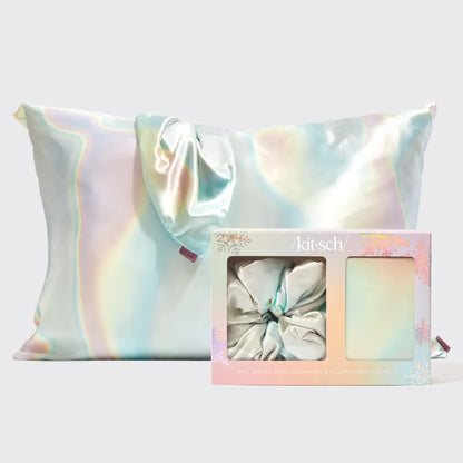 Satin Pillowcase and Pillow Scrunchie Set