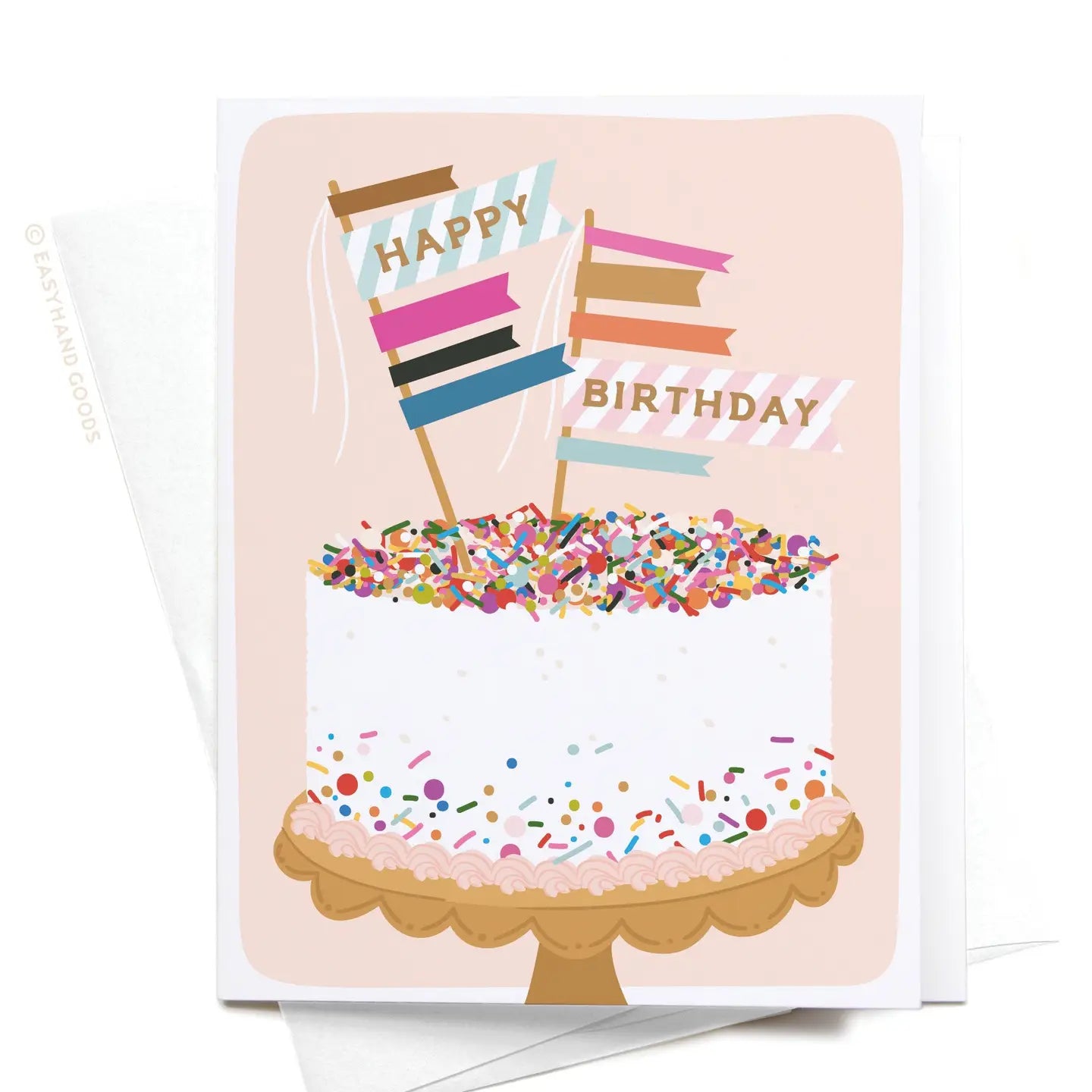 Happy Birthday Sprinkle Cake Card