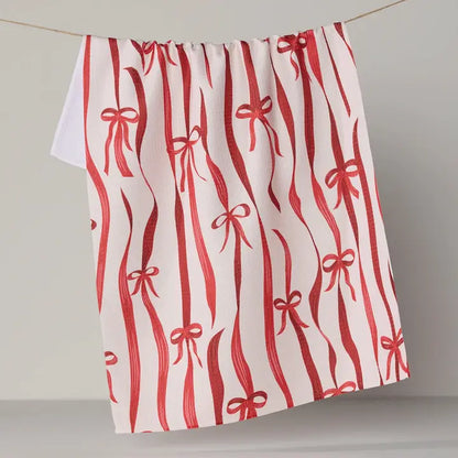 Falling Ribbon Tea Towel