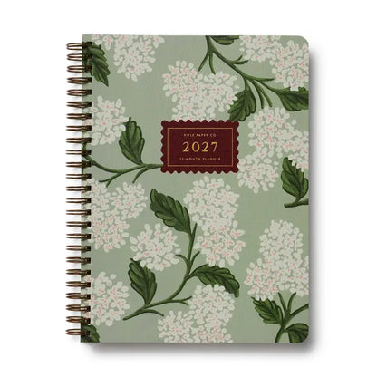 2027 Sage Hydrangea 12-Month Planner