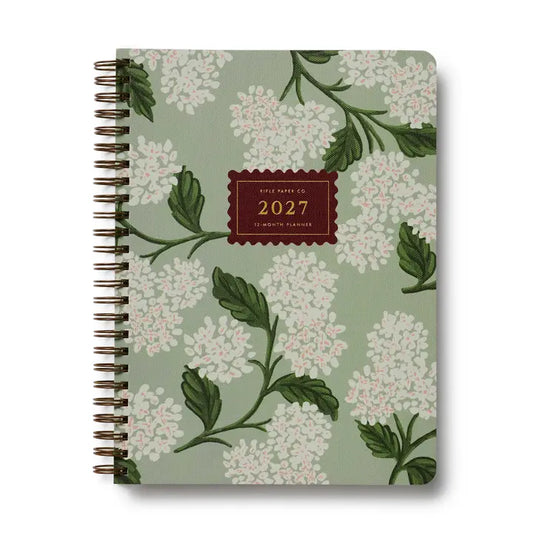 2027 Sage Hydrangea 12-Month Planner