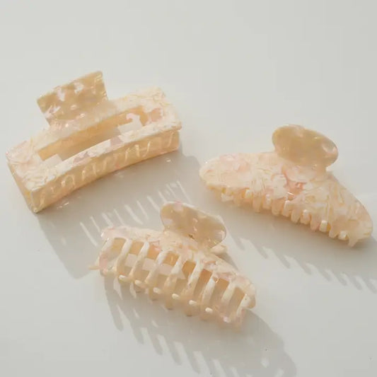 Peach Blossom Large Claw Clips