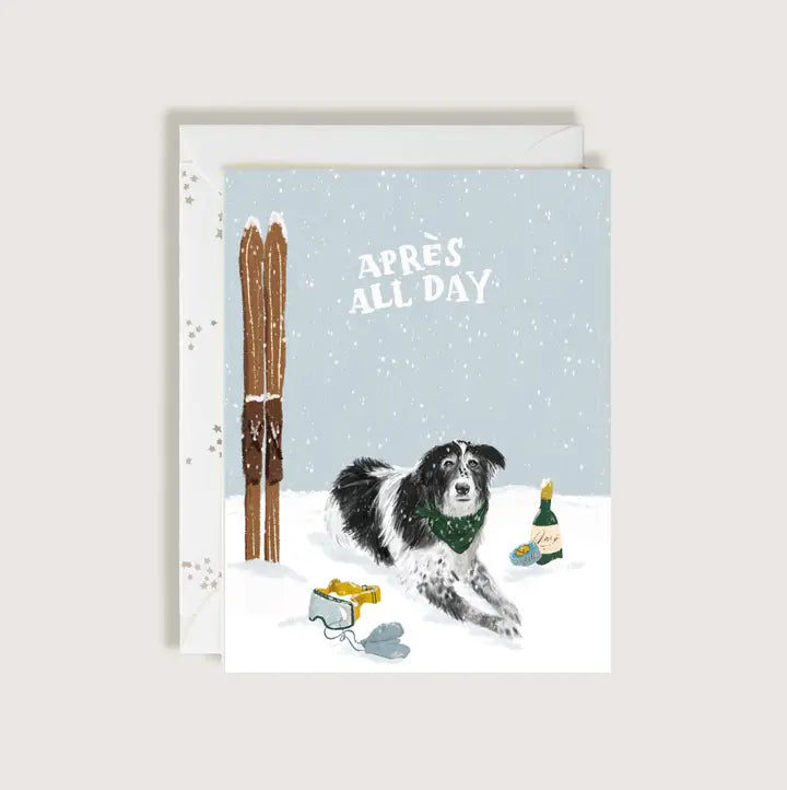 Apres All Day Ski Pup with Champagne Card