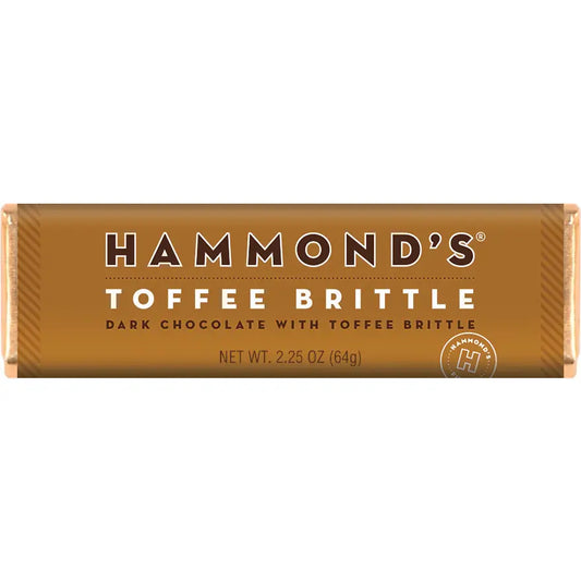 Hammond's Natural Toffee Brittle Chocolate Bar