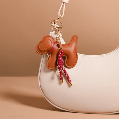 Vegan Leather Bag Charm-Posh Pup