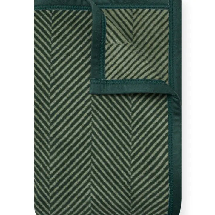 ChappyWrap Harborview Herringbone Forest Green Blanket