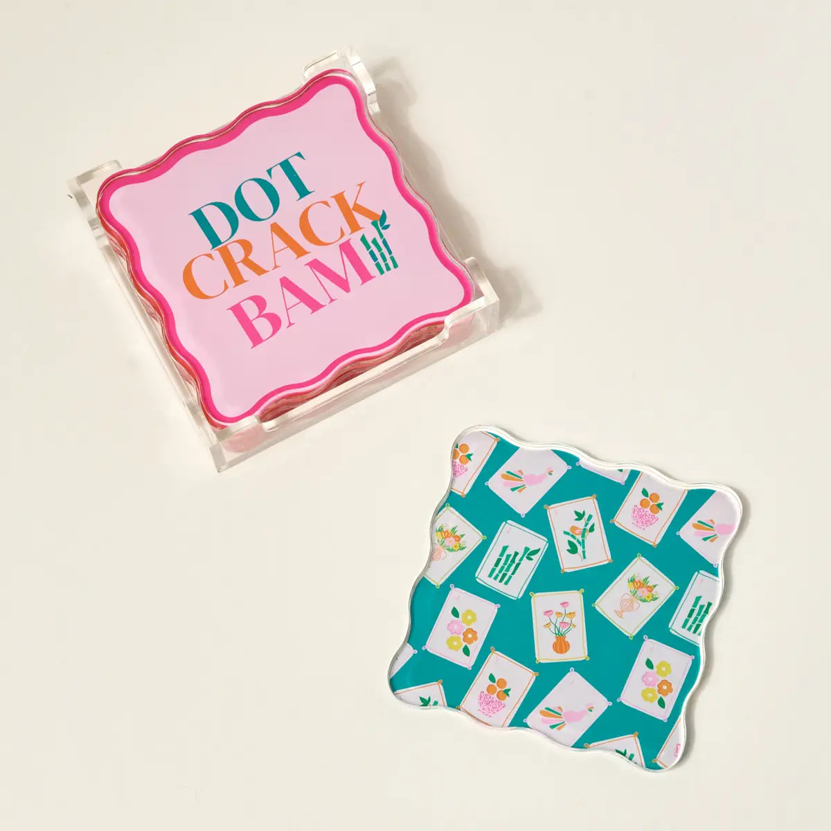 Table Talk Acrylic Coaster Set