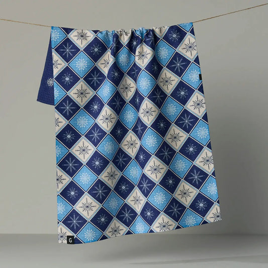 Snowflake Chalet Luxe Kitchen Towel