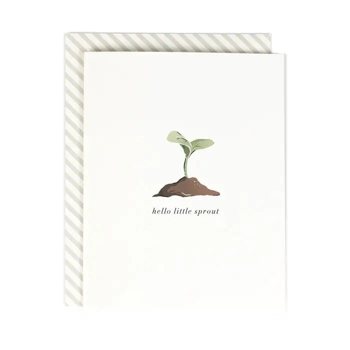 Hello Little Sprout Greeting Card