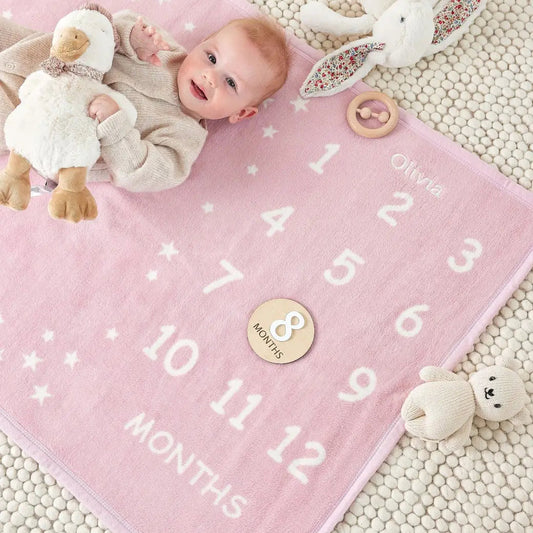 ChappyWrap Milestone Mini Blush Blanket