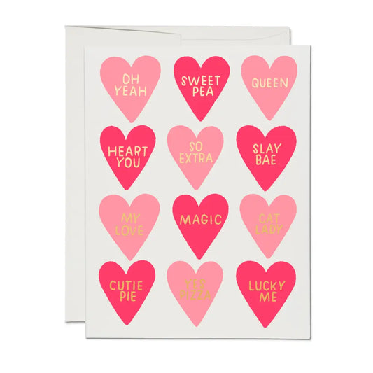 Conversation Hearts Card