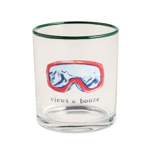 Views & Booze Ski Glass