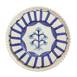 Blue Floral Nested Platter Set