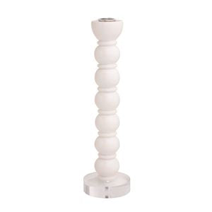 White Bauble Taper Holder