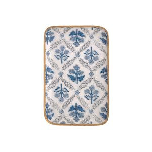 Blue Patterned Trinket Tray