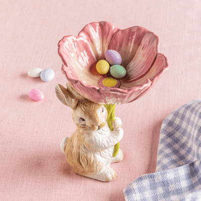 Bunny Flower Candy Pedestal
