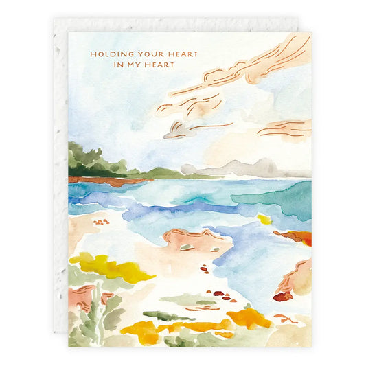 Holding Your Heart - Sympathy Card