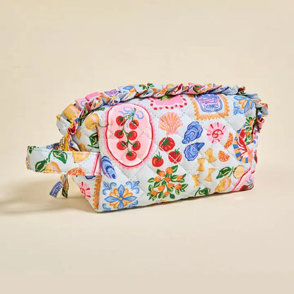 Essentials Quilted Cosmetic Pouch
