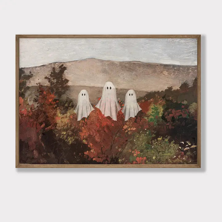 Autumn Trees Ghosts Art Print