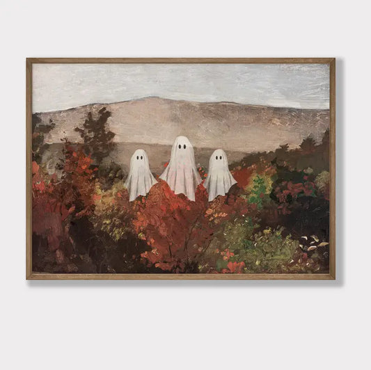 Autumn Trees Ghosts Art Print