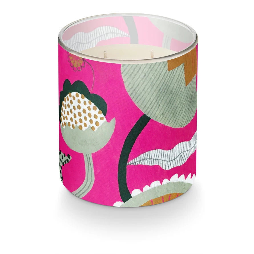 Forest Flora Artist Glass Candle