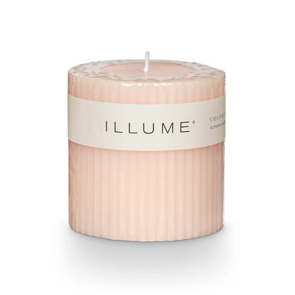 Coconut Milk Mango Fragranced Pillar Candle
