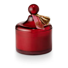 Load image into Gallery viewer, Mistletoe Kisses Lidded Glass Candle
