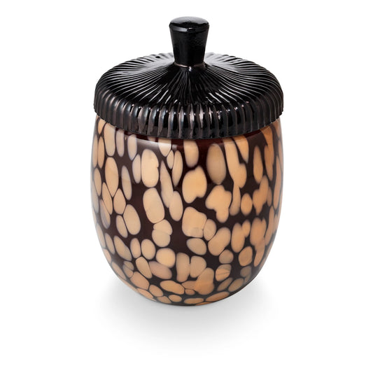 Glass Acorn Candle - Midnight Pumpkin