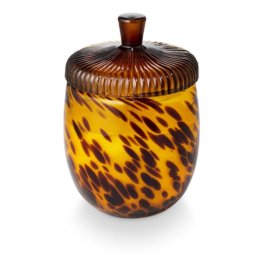 Glass Acorn Candle - Woodfire