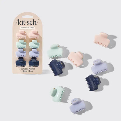 Recycled Plastic Mini Cloud Clips 8pc Set