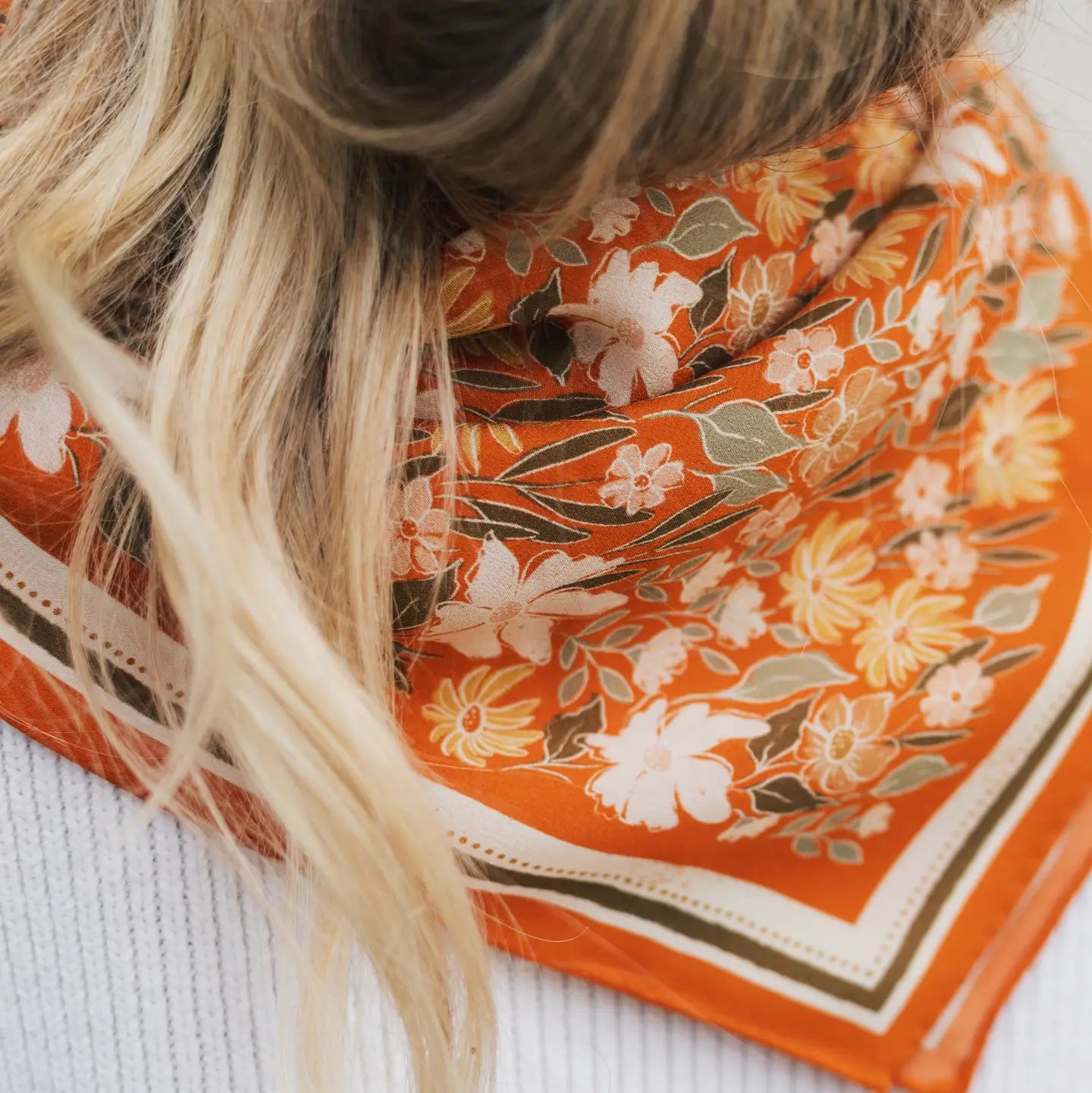 100% Silk Bandana Scarf