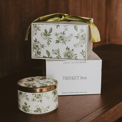 Delft Trinket Dish with Lid