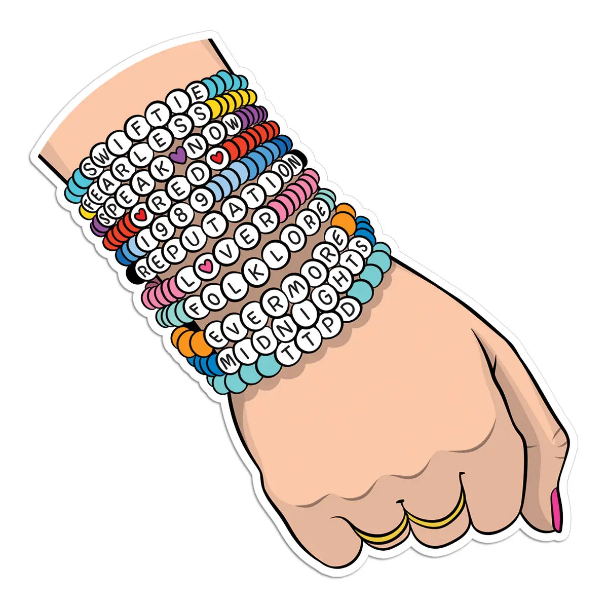 Friendship Bracelets Die Cut Sticker