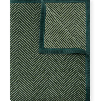ChappyWrap Harborview Herringbone Forest Green Blanket